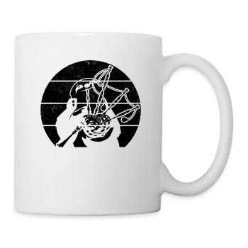 Paresseux Joueur de cornemuse Paresseux Musicien de cornemuse - Mug blanc - blanc - Droite