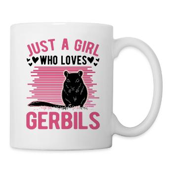 Juste une fille qui aime la fille de Gerbille Gerbille Gerbille - Mug blanc - blanc - Droite