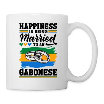 Gabonese Gabon Flag Happiness Is Being Married To - Mug - white - Right