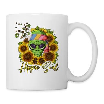 60s 70s Costume Hippie Soul - Mug blanc - blanc - Droite