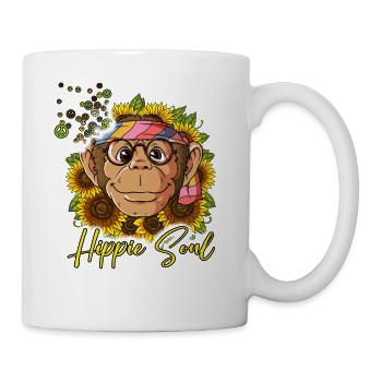60s 70s Costume Hippie Soul - Mug blanc - blanc - Droite