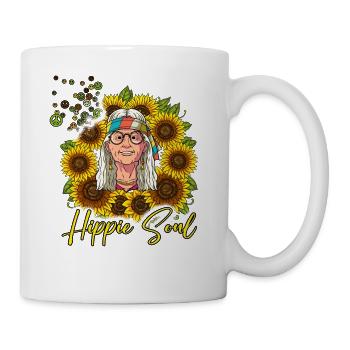 60s 70s Costume Hippie Soul - Mug blanc - blanc - Droite