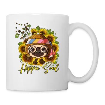 60s 70s Costume Hippie Soul - Mug blanc - blanc - Droite