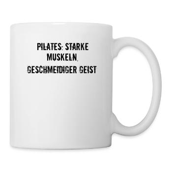 Pilates - Pilates: Starke Muskeln, geschmeidiger - Tasse - Weiß - Rechts