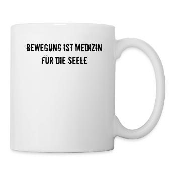 Pilates - Bewegung ist Medizin für die Seele - Tasse - Weiß - Rechts