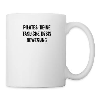 Pilates - Pilates: Deine tägliche Dosis Bewegung - Tasse - Weiß - Rechts