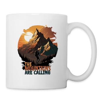 Les montagnes appellent - Mug blanc - blanc - Droite