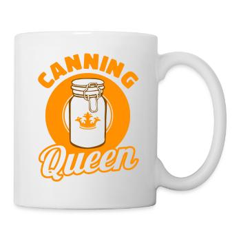 Cadeau de conserve de la reine en conserve - Mug blanc - blanc - Droite