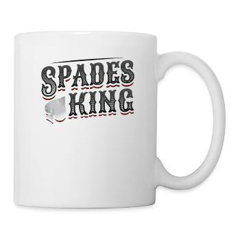 Pik König, Pik Karten - Tasse - Weiß - Rechts
