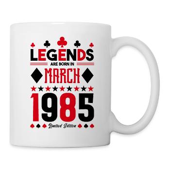 birthday gift March 1985. card games. - Mug - white - Right