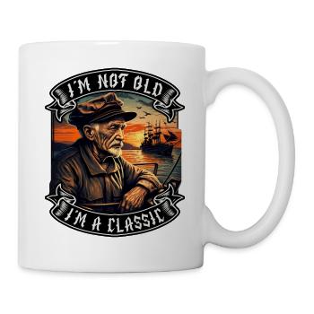 I m not old I m a classic Bootsliebhaber - Tasse - Weiß - Rechts