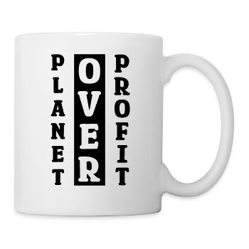 Save Planet Protect Oceans Day Zitat zum Tag der Erde - Tasse - Weiß - Rechts