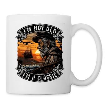 I m not old I m a classic Bootsliebhaber - Tasse - Weiß - Rechts