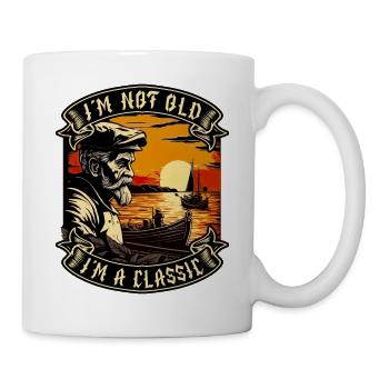 I m not old I m a classic Bootsliebhaber - Tasse - Weiß - Rechts