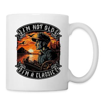 I m not old I m a classic Bootsliebhaber - Tasse - Weiß - Rechts