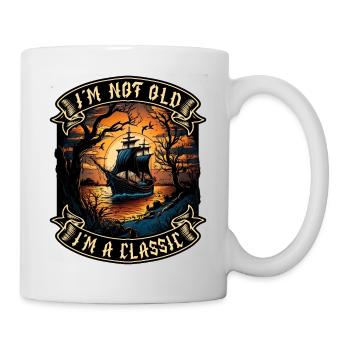 I m not old I m a classic Bootsliebhaber - Tasse - Weiß - Rechts