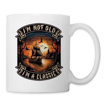 I m not old I m a classic Bootsliebhaber - Tasse - Weiß - Rechts