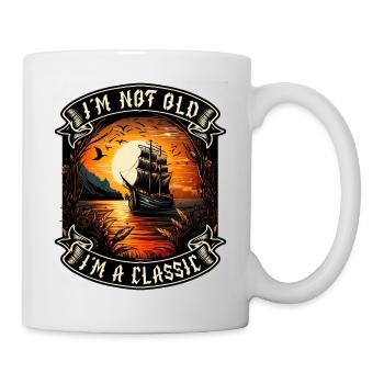 I m not old I m a classic Bootsliebhaber - Tasse - Weiß - Rechts