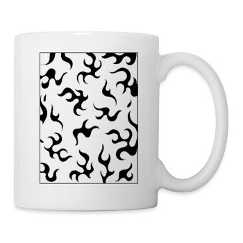 Finnish Goth Aesthetic Gothic Fire Flames Goth - Tasse - Weiß - Rechts