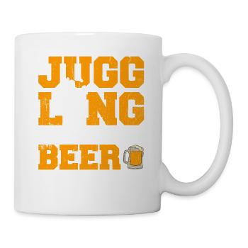 Juggling And Beer That's Why I'm Here - Mug - white - Right