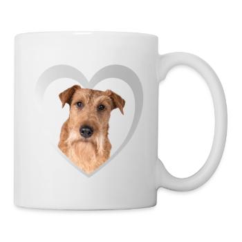 Irish Terrier Heart - J’adore Irish Terrier - Mug blanc - blanc - Droite