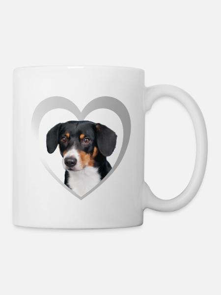 Entlebucher Mountain Dog Heart - I Love Entlebucher - Mug - white