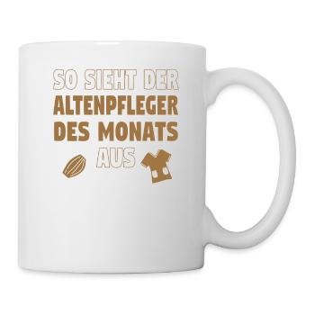 Altenpfleger Altenpflege Pfleger Vater Pflege - Tasse - Weiß - Rechts