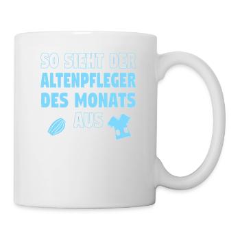 Altenpfleger Altenpflege Pfleger Vater Pflege - Tasse - Weiß - Rechts