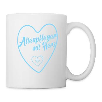 Altenpfleger Altenpflege Pfleger Vater Pflege - Tasse - Weiß - Rechts