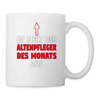 Altenpfleger Altenpflege Pfleger Vater Pflege - Tasse - Weiß - Rechts