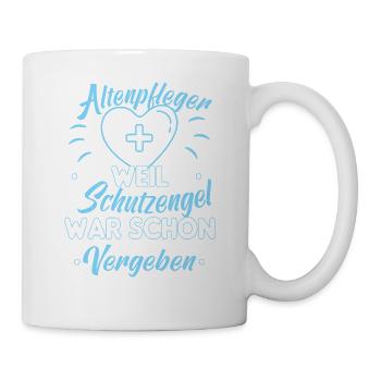 Altenpfleger Altenpflege Pfleger Vater Pflege - Tasse - Weiß - Rechts