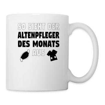 Altenpflege Pfleger Altenpfleger Vater Pflege - Tasse - Weiß - Rechts
