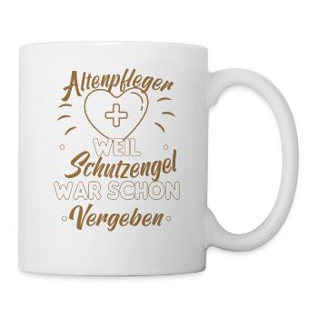 Altenpfleger Altenpflege Pfleger Vater Pflege - Tasse - Weiß - Rechts