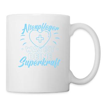 Altenpfleger Altenpflege Pfleger Vater Pflege - Tasse - Weiß - Rechts