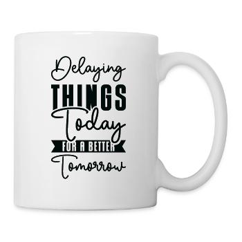 Procrastinating Vintage Fan Procrastinator - Mug - white - Right
