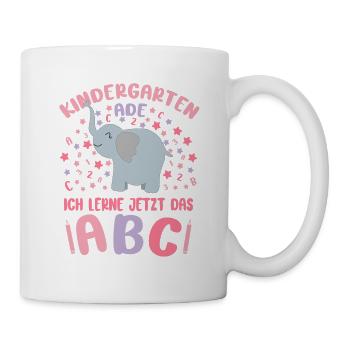 Kindergarten Ade Bye Kita Abgänger 2026 Mädchen - Tasse - Weiß - Rechts