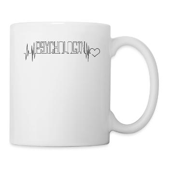 Psychologin Herzschlag Schulpsychologin - Tasse - Weiß - Rechts
