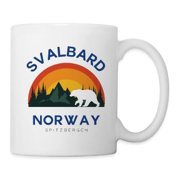 Spitzbergen Design Norwegen Svalbard - Tasse - Weiß - Rechts