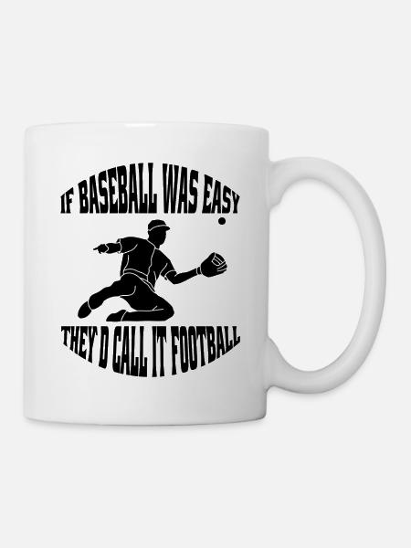 Baseball Baseballspieler Baseballteam Baseballer - Tasse - Weiß