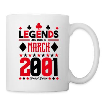cadeau d'anniversaire Mars 2001. jeux de carte. - Mug blanc - blanc - Droite