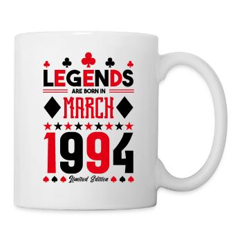 cadeau d'anniversaire Mars 1994. jeux de carte. - Mug blanc - blanc - Droite
