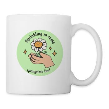 Saupoudrer un peu de plaisir printanier! Printemps de floraison - Mug blanc - blanc - Droite