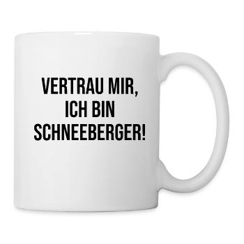 Schneeberg Vertrauen - Tasse - Weiß - Rechts