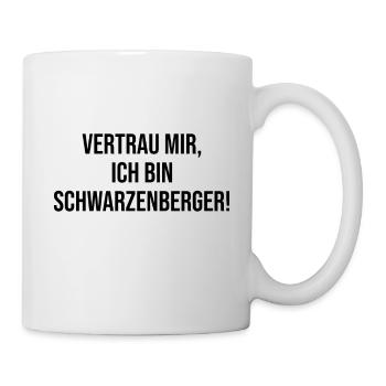 Schwarzenberg Vertrauen - Tasse - Weiß - Rechts