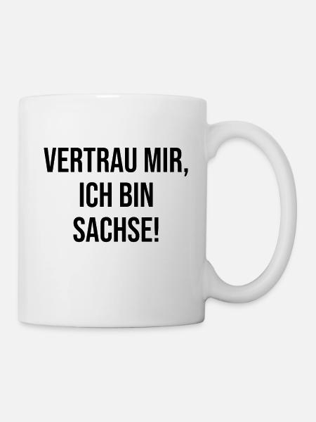 Vertrauen Sachsen - Tasse - Weiß