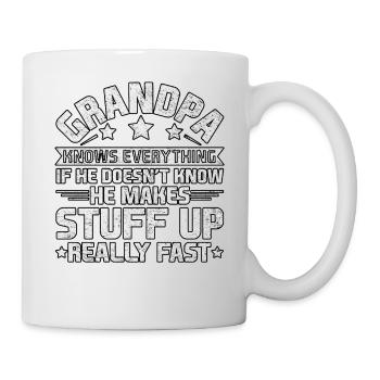 Grandpa Knows Everything If He Father's Day - Mug - white - Right