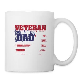 Mein Lieblingsveteran ist mein Papa Lustiger Vater - Tasse - Weiß - Rechts