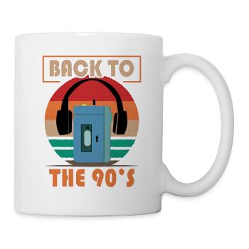 Walkman Retour aux années 90 - Idée cadeau - Mug blanc - blanc - Droite