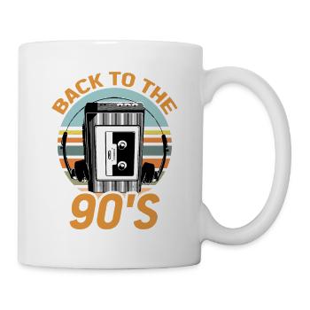 Walkman Retour aux années 90 - Idée cadeau - Mug blanc - blanc - Droite