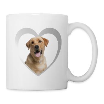 Labrador Retriever Herz - I Love Labrador - Tasse - Weiß - Rechts